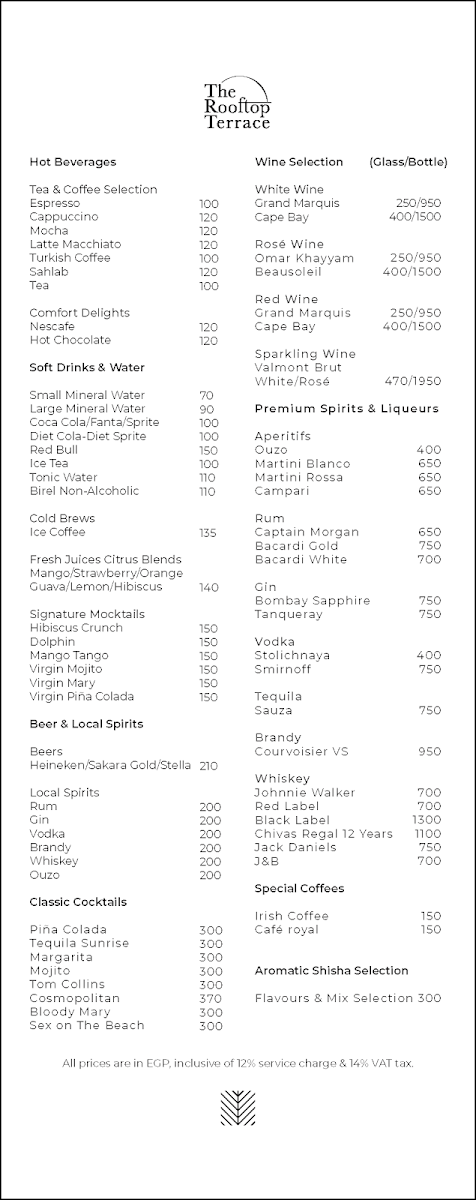 Menu The Rooftop Terrace-2